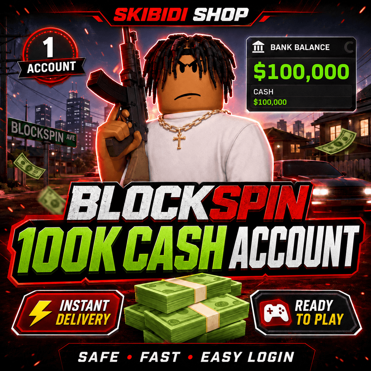 💰 $100K CASH Account | Instant Delivery⚡| Ready to Play ✅
